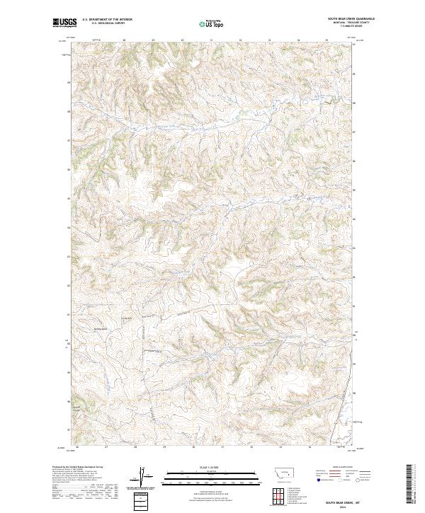 South Bear Creek, MT — USGS 7.5-minute topo (2024)