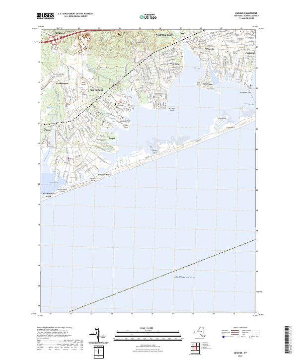 Quogue, NY — USGS 7.5-minute topo (2023)