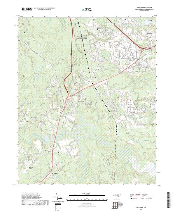 Winnabow, NC — USGS 7.5-minute topo (2022)