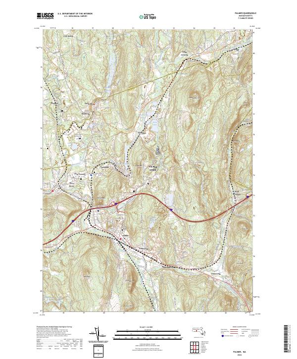 Palmer, MA — USGS 7.5-minute topo (2024)