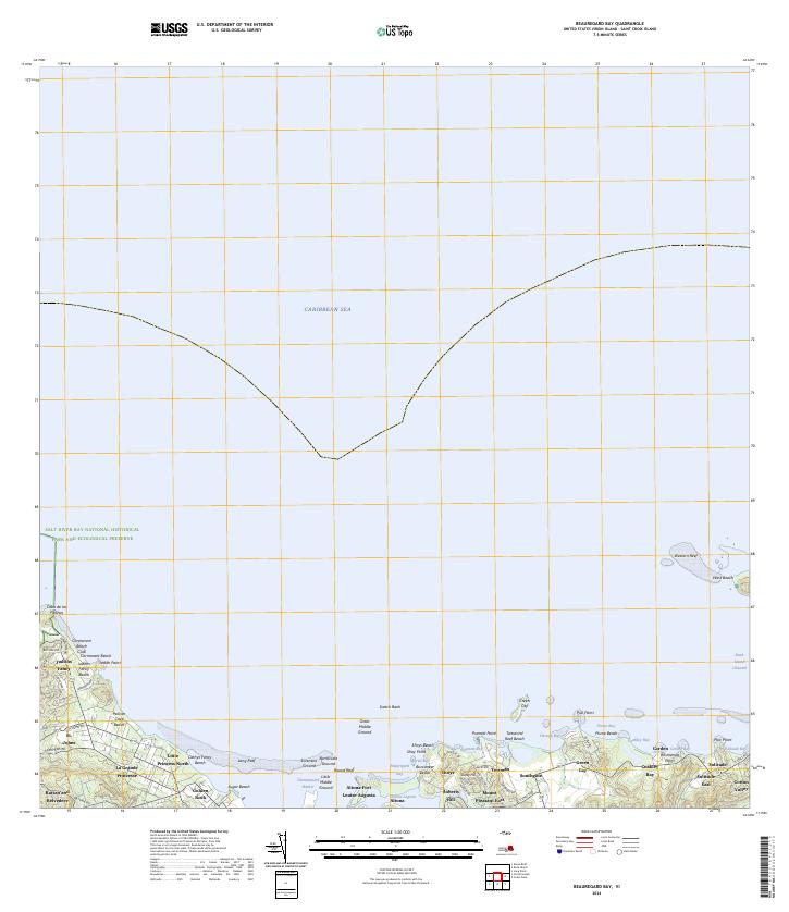 Beauregard Bay, VI — USGS 7.5-minute topo (2024)