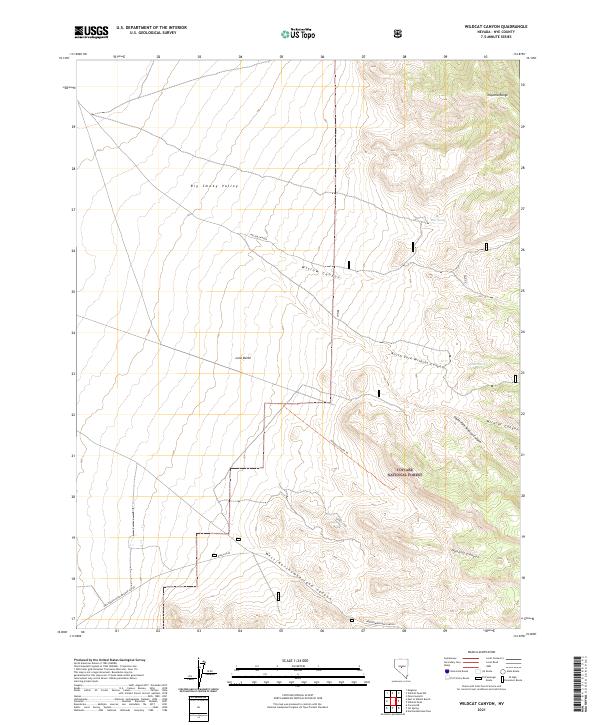 Wildcat Canyon, NV — USGS 7.5-minute topo (2021)