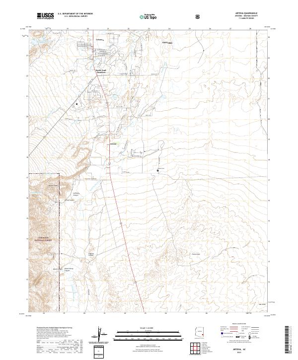 Artesia, AZ — USGS 7.5-minute topo (2021)