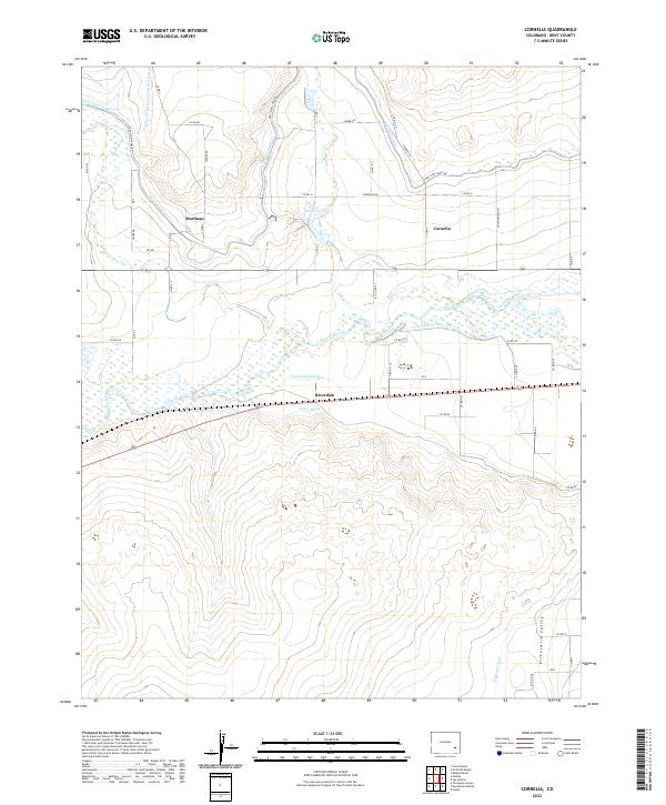 Cornelia, CO — USGS 7.5-minute topo (2022)