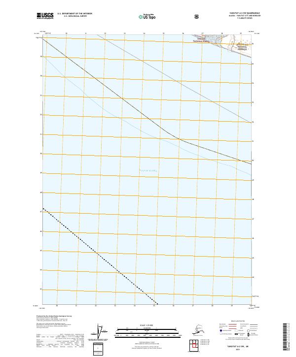 Yakutat A-2 SW, AK — USGS 7.5-minute topo (2021)