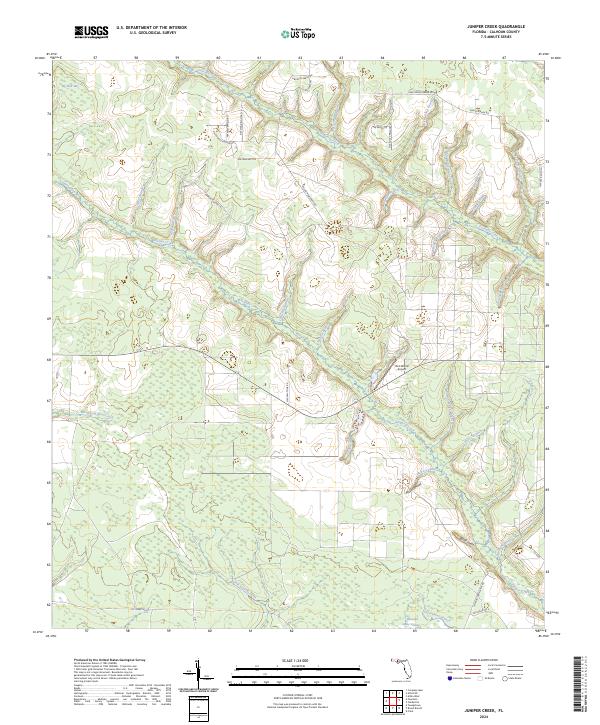 Juniper Creek, FL — USGS 7.5-minute topo (2024)