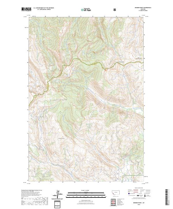 Bender Point, MT — USGS 7.5-minute topo (2024)