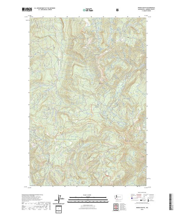 French Butte, WA — USGS 7.5-minute topo (2023)