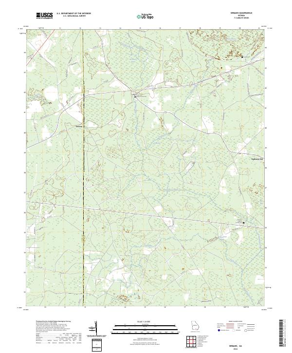 Sirmans, GA — USGS 7.5-minute topo (2024)