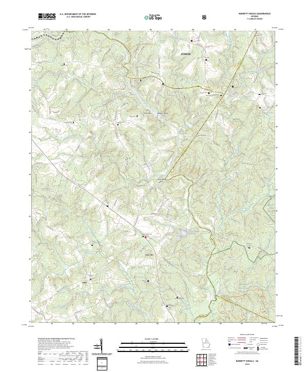 Barnett Shoals, GA — USGS 7.5-minute topo (2024)