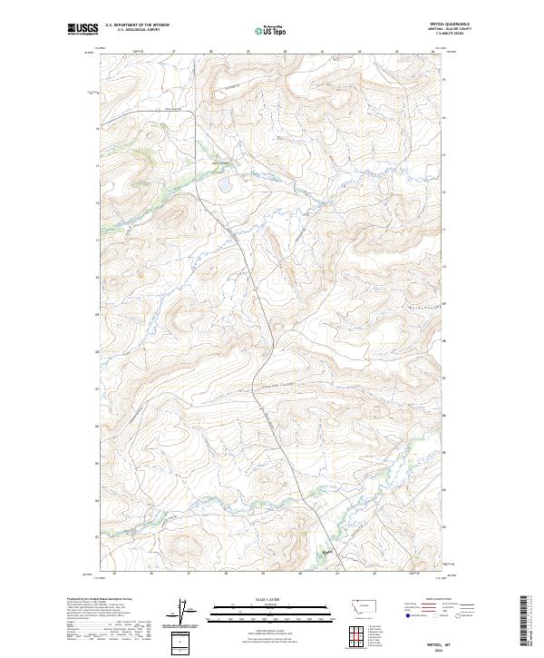 Wetzel, MT — USGS 7.5-minute topo (2024)