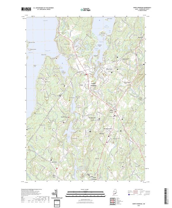 North Windham, ME — USGS 7.5-minute topo (2024)