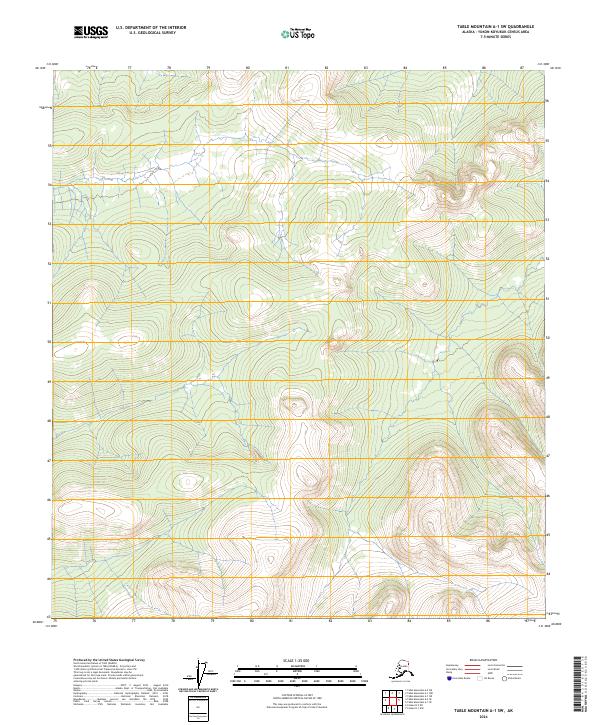 Table Mountain A-1 SW, AK — USGS 7.5-minute topo (2024)