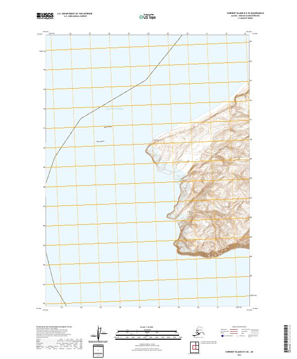 Chirikof Island D-5 SE, AK — USGS 7.5-minute topo (2021)