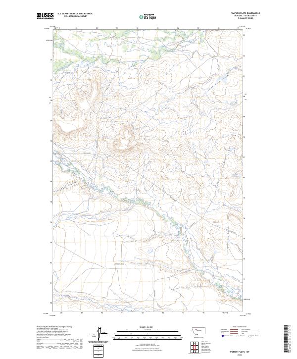 Watson Flats, MT — USGS 7.5-minute topo (2024)