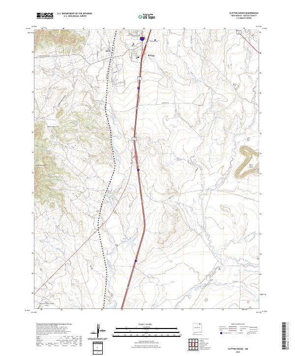 Clifton House, NM — USGS 7.5-minute topo (2023)