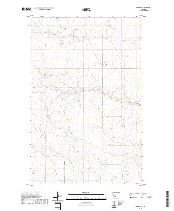 Chester NE, MT — USGS 7.5-minute topo (2024)