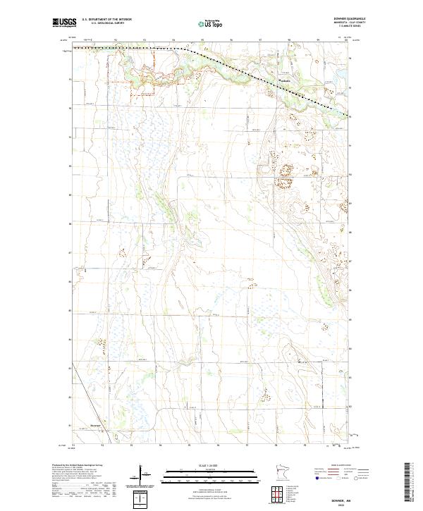 Downer, MN — USGS 7.5-minute topo (2022)