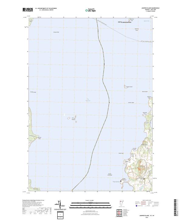 Juniper Island, VT-NY — USGS 7.5-minute topo (2024)