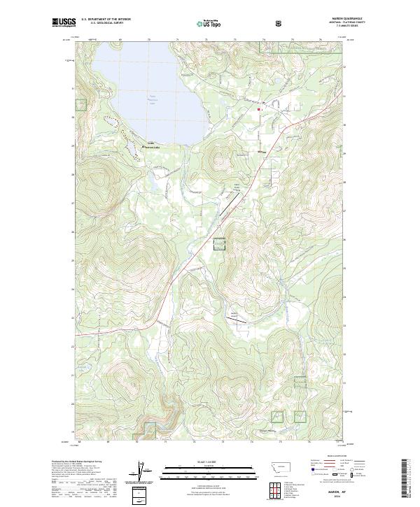 Marion, MT — USGS 7.5-minute topo (2024)