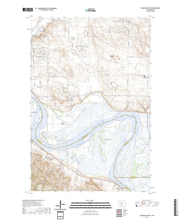 Sugarloaf Butte, ND — USGS 7.5-minute topo (2024)