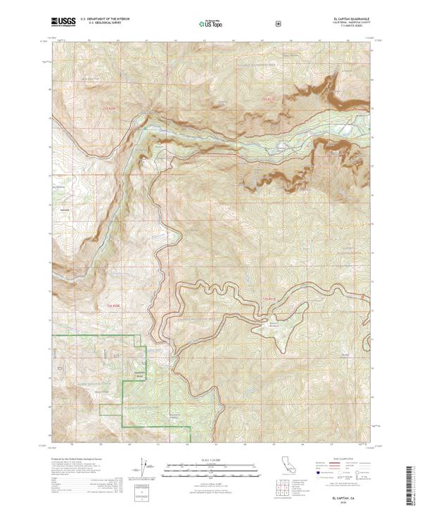 El Capitan, CA — USGS 7.5-minute topo (2026)