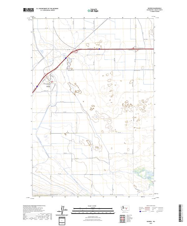 George, WA — USGS 7.5-minute topo (2023)