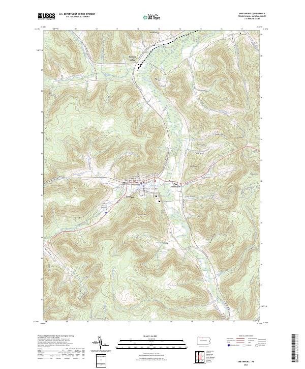 Smethport, PA — USGS 7.5-minute topo (2023)
