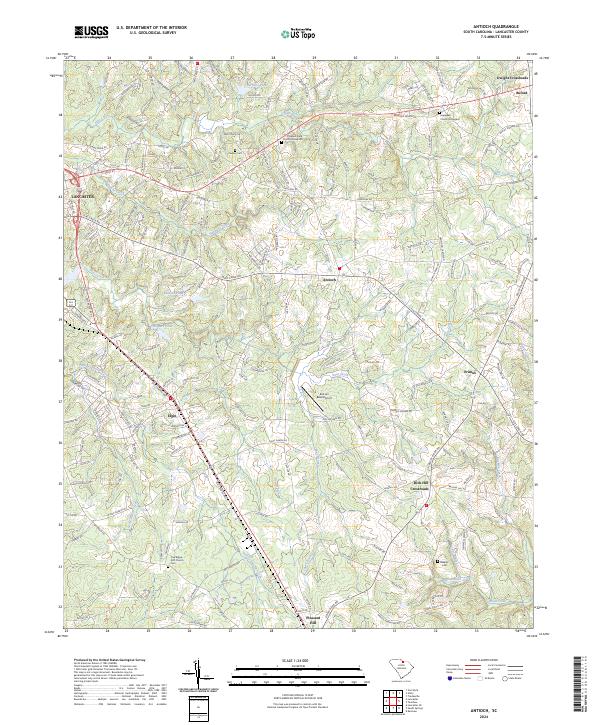 Antioch, SC — USGS 7.5-minute topo (2024)