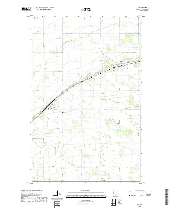 Fox, MN — USGS 7.5-minute topo (2022)