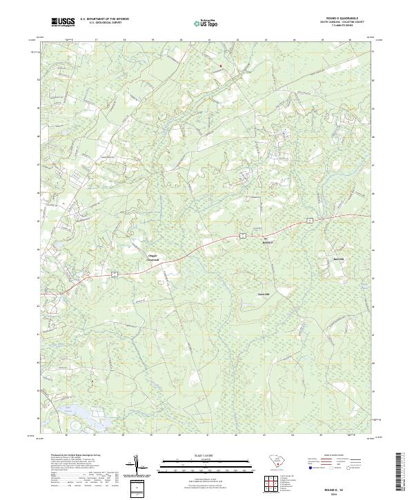 Round O, SC — USGS 7.5-minute topo (2024)