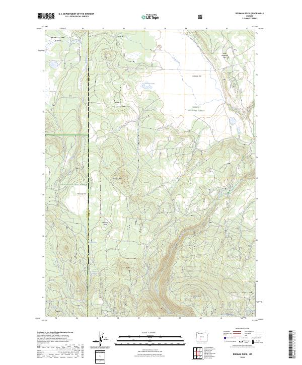 Rodman Rock, OR — USGS 7.5-minute topo (2024)