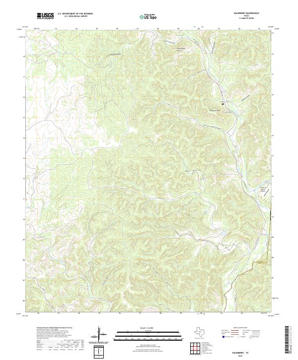 Hackberry, TX — USGS 7.5-minute topo (2022)
