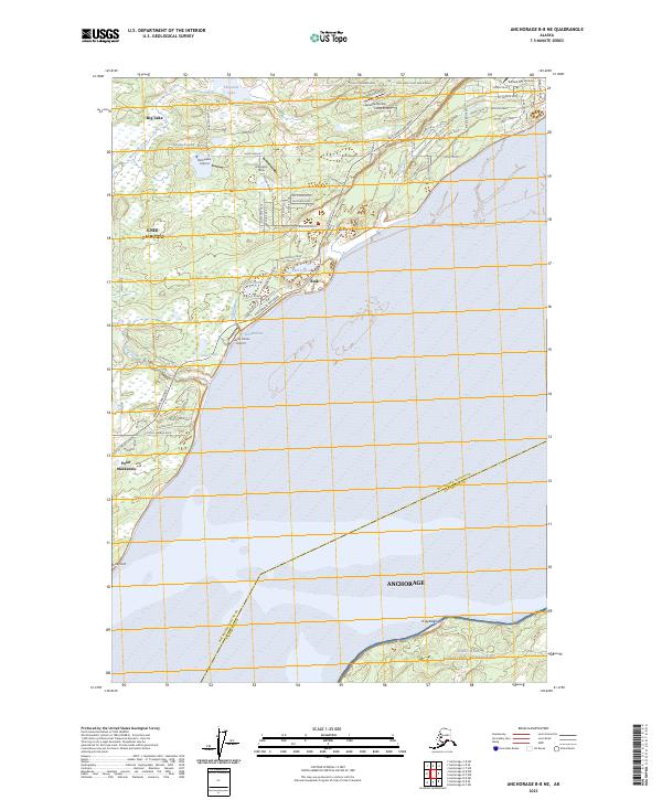 Anchorage B-8 NE, AK — USGS 7.5-minute topo (2023)