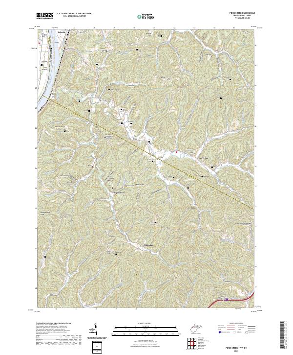 Pond Creek, WV-OH — USGS 7.5-minute topo (2023)