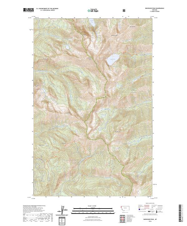 Snowshoe Peak, MT — USGS 7.5-minute topo (2024)