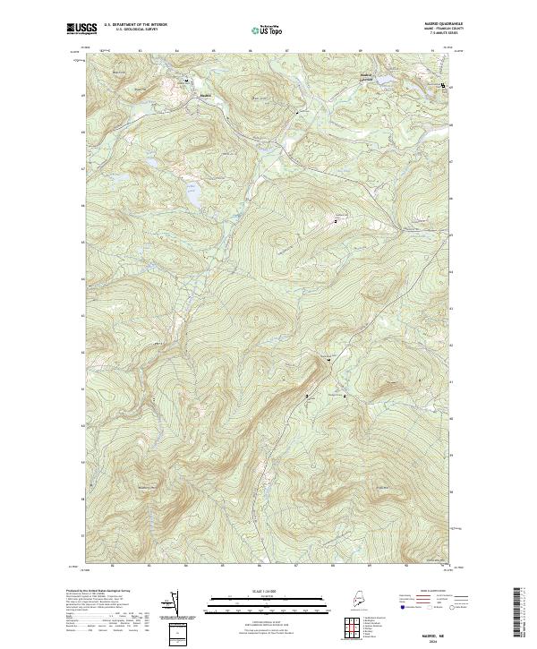Madrid, ME — USGS 7.5-minute topo (2024)