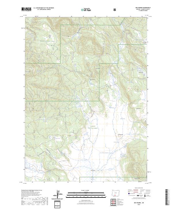 Dry Prairie, OR — USGS 7.5-minute topo (2024)