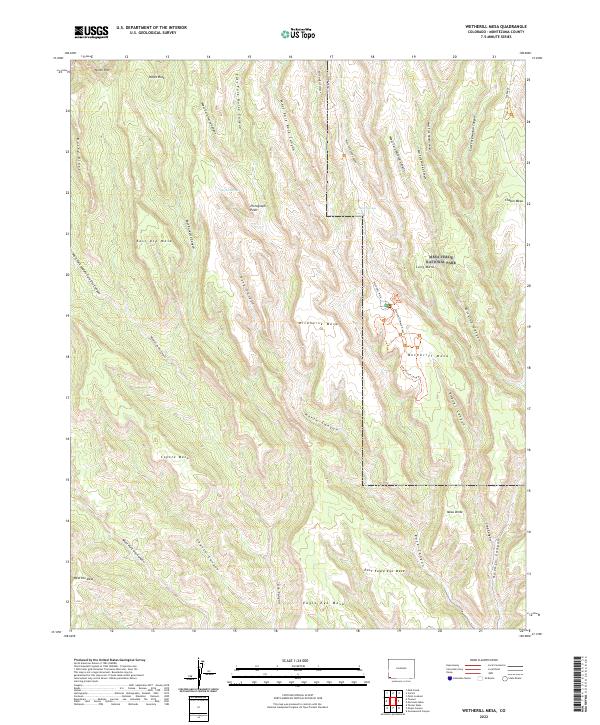 Wetherill Mesa, CO — USGS 7.5-minute topo (2022)