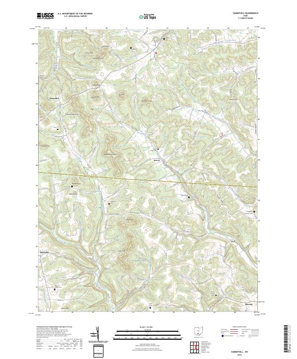 Summithill, OH — USGS 7.5-minute topo (2023)