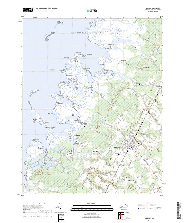 Parksley, VA — USGS 7.5-minute topo (2022)