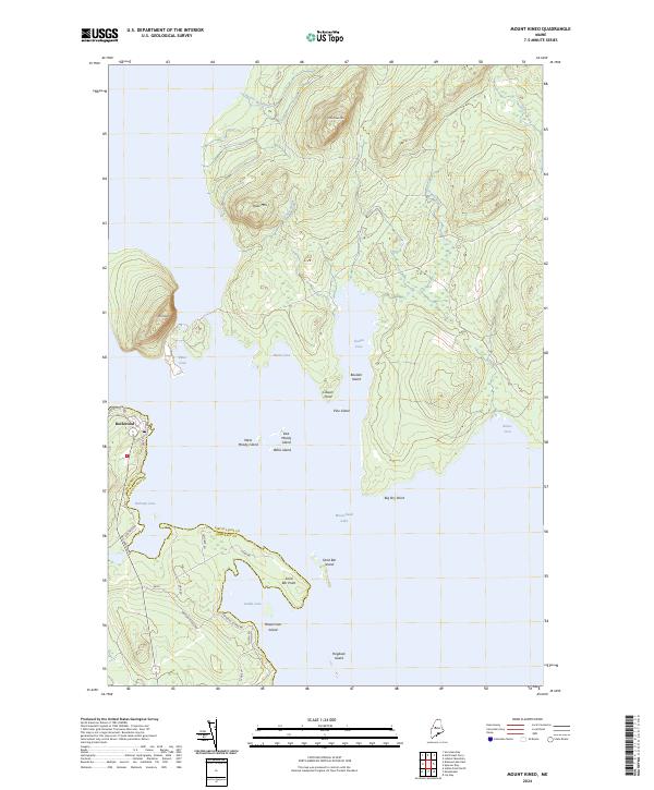 Mount Kineo, ME — USGS 7.5-minute topo (2024)
