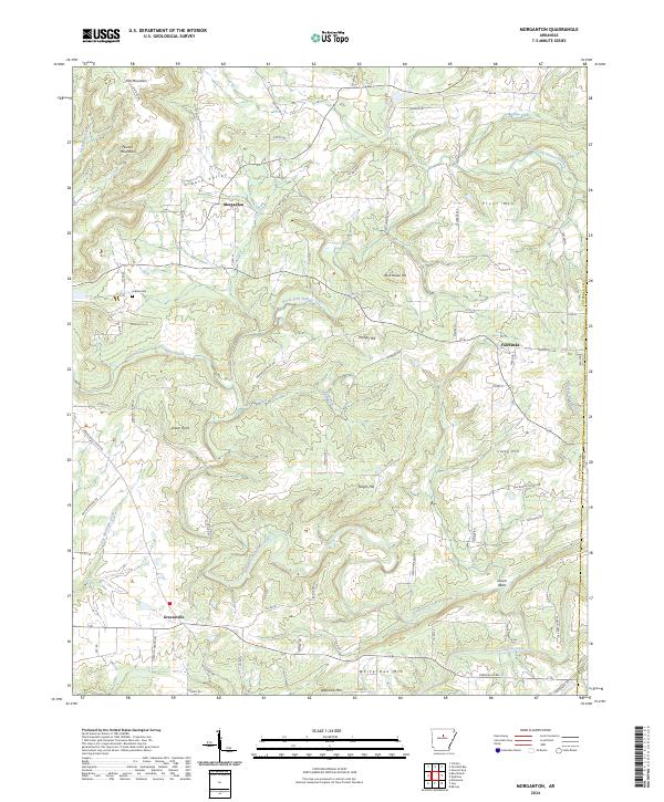 Morganton, AR — USGS 7.5-minute topo (2024)