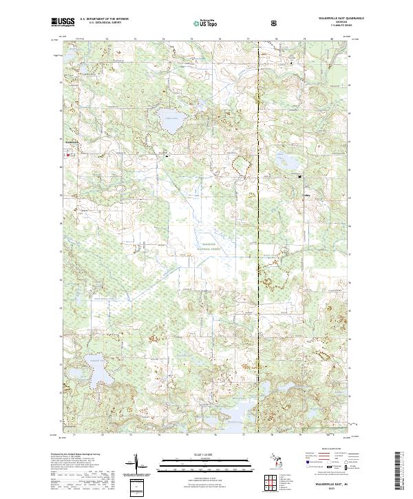 Walkerville East, MI — USGS 7.5-minute topo (2023)