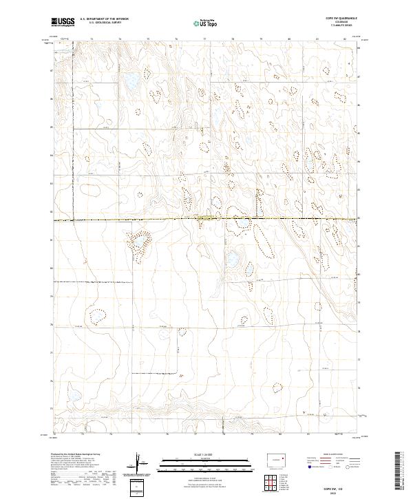 Cope SW, CO — USGS 7.5-minute topo (2022)