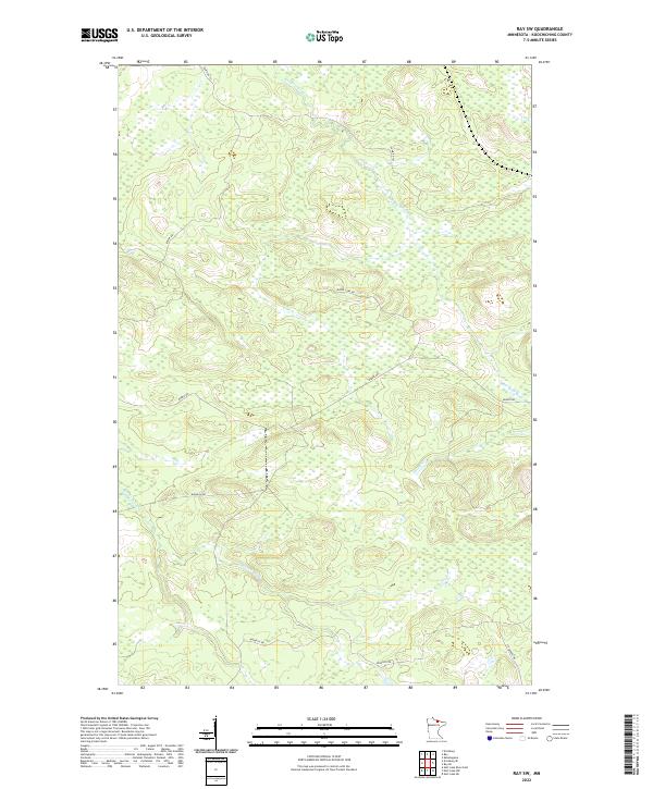 Ray SW, MN — USGS 7.5-minute topo (2022)