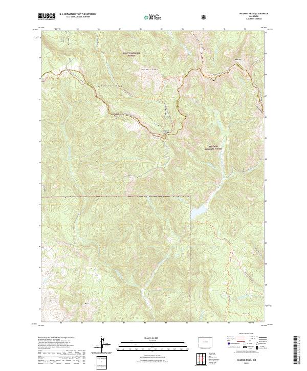 Hyannis Peak, CO — USGS 7.5-minute topo (2022)