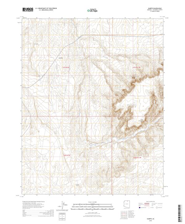 Kaibito, AZ — USGS 7.5-minute topo (2026)