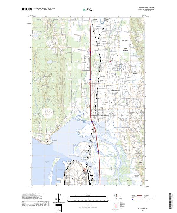 Marysville, WA — USGS 7.5-minute topo (2023)