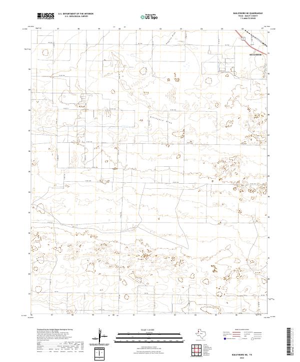 Baileyboro NE, TX — USGS 7.5-minute topo (2022)